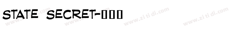 State Secret字体转换